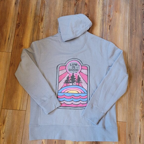 Women's LIG Golden Landscape Simply True Fleece Zip Hoodie - Picture 8 of 10